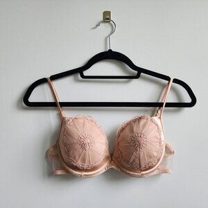 La Perla Black Label Java Dancer Bra in Nude, Size 30B (PLEASE READ DESCRIPTION)